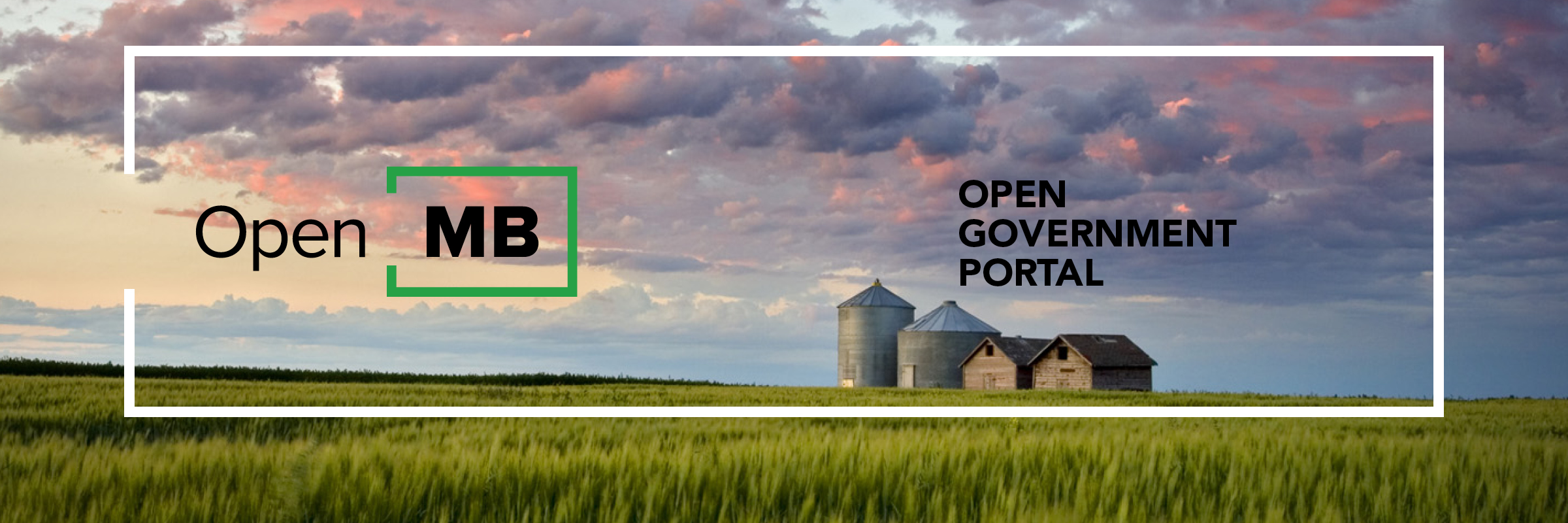 Landscape image of a Manitoba farm field